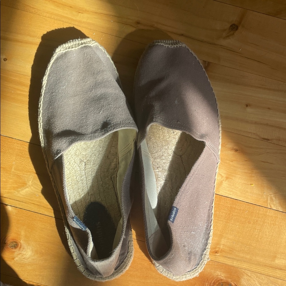 Men’s Casual Gray Espadrille Flats